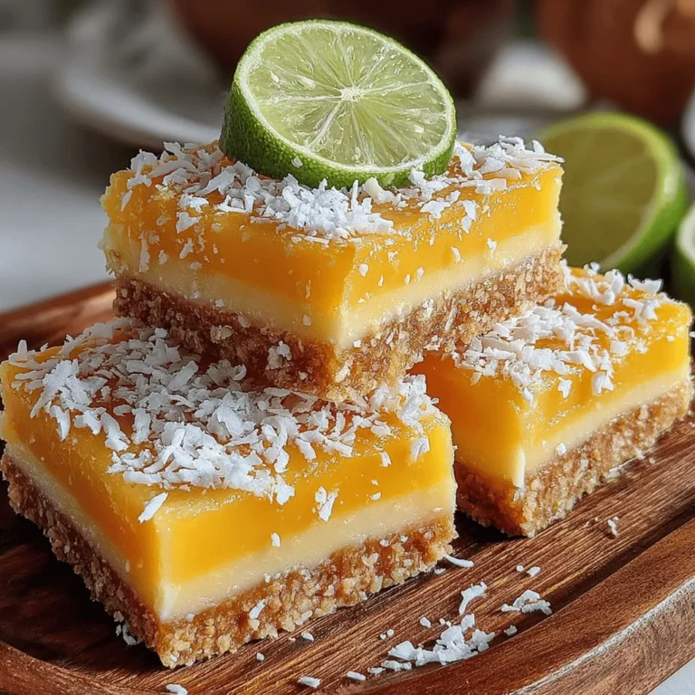 As the sun shines brighter and temperatures rise, there's nothing quite as refreshing as a frozen treat that captures the essence of summer. Enter the Tropical Bliss Frozen Pineapple Coconut Bars, a delightful recipe that brings the tropics to your taste buds. Bursting with vibrant flavors, these bars combine the sweetness of fresh pineapple with the creamy richness of coconut, offering a perfect escape from the heat. Whether you’re lounging by the pool, hosting a backyard barbecue, or simply looking for a healthy snack, these frozen delights are sure to impress.