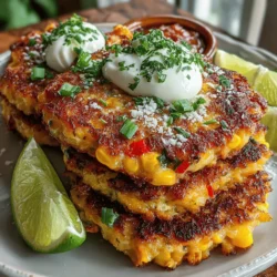 Sweet corn fritters, at their core, are small cakes made primarily from corn, mixed with a batter that typically includes flour, baking powder, and various seasonings. This dish has roots that span across cultures, with variations found in Southern American cuisine, Latin American dishes, and even Asian street food. Each culture adds its unique twist, showcasing the adaptability of this simple yet satisfying dish.
