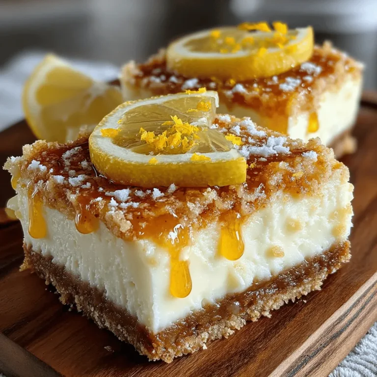 As the temperatures rise and summer beckons, there's nothing quite like a chilled dessert to cool you down. Enter the Chill & Zest Frozen Lemonade Pie Bars—a vibrant and refreshing treat that brings the classic flavors of lemonade into a creamy, frozen form. These bars offer the perfect balance of tartness and sweetness, making them an ideal way to beat the heat while satisfying your sweet tooth. Not only are they delicious, but they're also incredibly easy to make, making them an excellent choice for home cooks of all skill levels.