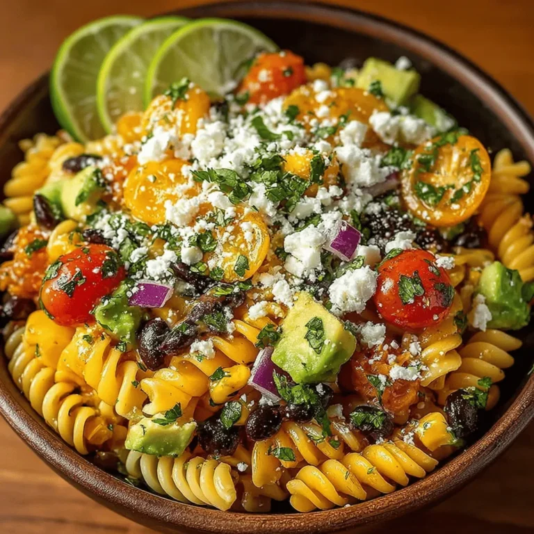 When the temperatures rise and the sun shines brightly, there’s nothing quite like a chilled pasta salad to bring a burst of flavor and freshness to your table. The Chilled Southwest Fiesta Pasta Salad is a vibrant dish that perfectly encapsulates the essence of summer gatherings and outdoor celebrations. This delightful salad combines colorful ingredients, zesty flavors, and a nutritious profile, making it a fantastic choice for picnics, barbecues, or even a light lunch at home.