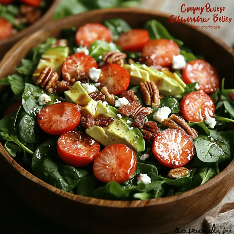 To truly appreciate the Crispy Strawberry Bliss Salad, it's essential to explore its ingredients and understand what makes each one a valuable addition to this delicious recipe.