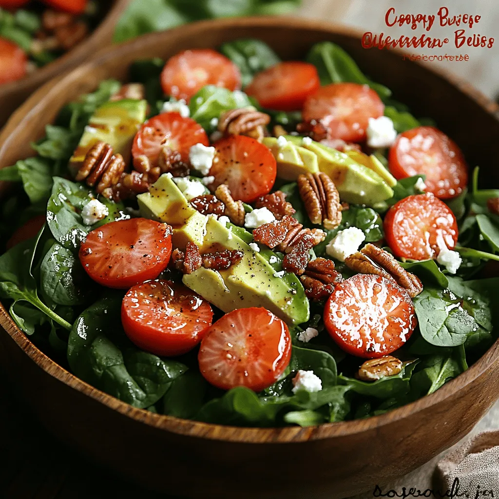 To truly appreciate the Crispy Strawberry Bliss Salad, it's essential to explore its ingredients and understand what makes each one a valuable addition to this delicious recipe.