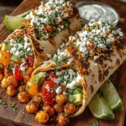 In a world where meal prep often feels like a chore, the Spicy Roasted Chickpea Salad Wraps stand out as a vibrant, health-packed option. This recipe is not only visually appealing with its colorful array of fresh vegetables but also tantalizingly flavorful thanks to the roasted chickpeas coated in a spicy seasoning blend. Perfect for lunch, a quick dinner, or even a picnic, these wraps combine convenience with nutrition, making them an excellent choice for busy individuals and families alike.