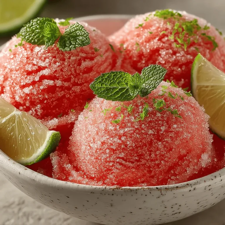 As the sun blazes down and temperatures rise, nothing quite compares to the rejuvenating experience of a frozen treat. Enter the refreshing watermelon mint sorbet—a vibrant, icy delight that perfectly captures the essence of summer. With its juicy, sweet flavor and invigorating mint undertones, this sorbet is not only a delicious way to cool down but also a health-conscious option that can satisfy your sweet tooth. Whether you’re hosting a backyard barbecue or simply seeking a sweet escape from the heat, this sorbet is your go-to recipe for a delightful and satisfying dessert.
