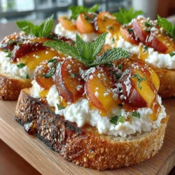 As the sun shines brightly and the days grow longer, the arrival of summer brings with it a bounty of fresh, seasonal ingredients. This is the perfect time to explore recipes that celebrate the vibrant flavors of summer produce. One such dish that epitomizes the essence of the season is Sun-Kissed Peach Ricotta Toast. This delightful combination of sweetness and creaminess not only tantalizes the taste buds but also embodies the spirit of summer dining. Whether you're looking for a refreshing breakfast, a charming brunch option, or a light snack to enjoy on a warm afternoon, this toast is versatile enough to suit any occasion.
