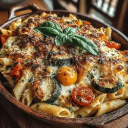 Farm Fresh Delight: Corn & Zucchini Pasta Bake
