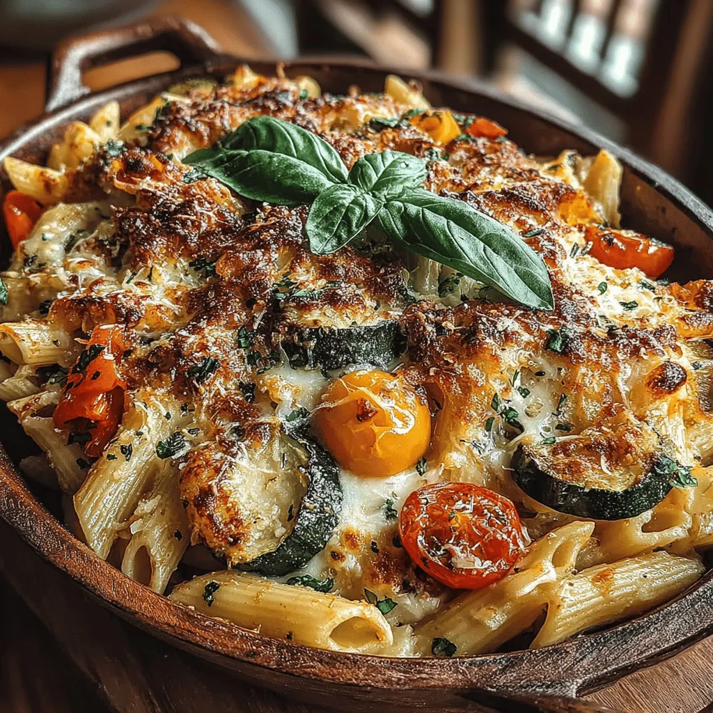 In the heart of summer, as gardens overflow with vibrant produce, there’s nothing quite like a dish that captures the essence of farm-fresh ingredients. Our "Corn & Zucchini Pasta Bake" perfectly embodies this spirit, showcasing the delightful flavors of sweet corn and tender zucchini, all enveloped in creamy cheeses and baked to perfection. This recipe is not only easy to prepare but also serves as a fantastic way to incorporate seasonal vegetables into your meal plan. Whether you’re planning a family dinner or a casual gathering with friends, this dish is sure to impress and satisfy.