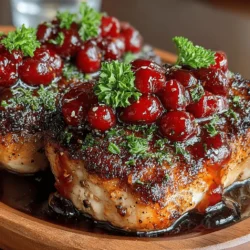 Cherry-infused dishes evoke a sense of nostalgia and delight, often reminding us of summer picnics, homemade pies, and the simple pleasures of enjoying fresh fruit. When it comes to savory cooking, cherries can be a game-changer, adding a unique twist to traditional recipes. One such dish that perfectly encapsulates the allure of cherry flavors is Sweet and Tart Cherry Glazed Chicken. This recipe harmoniously balances the sweetness of cherries with a tangy kick, resulting in a glaze that not only enhances the chicken but also elevates the entire meal experience.