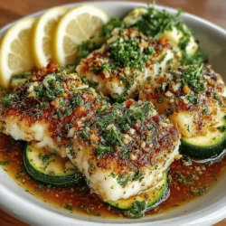 Lemon Butter Cod with Zucchini: A Flavorful and Nutritious Meal