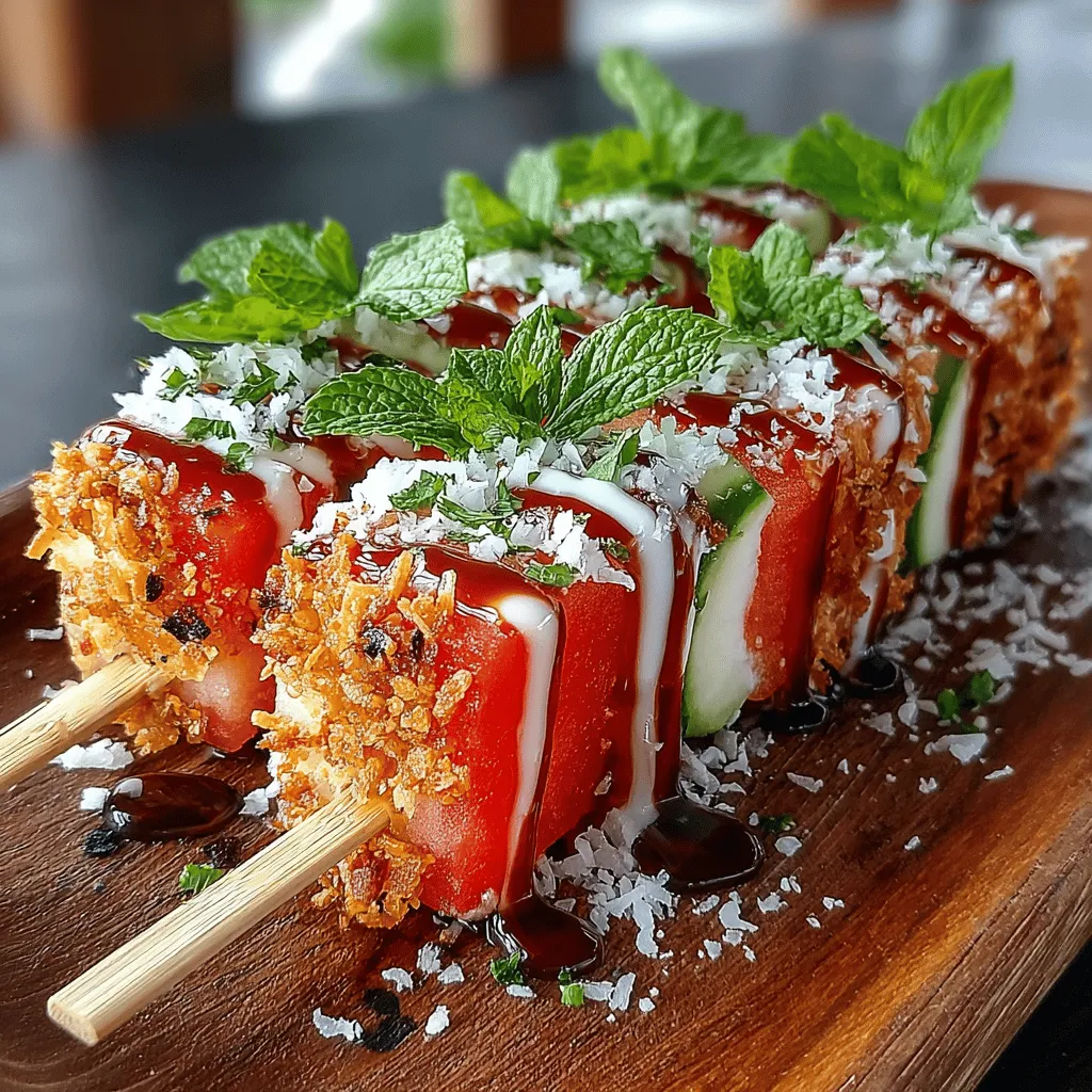 To create the perfect Crispy Watermelon Skewers, it's essential to understand the role of each ingredient in the recipe. Let's take a closer look at the key components and their benefits: