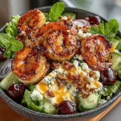 When it comes to creating a vibrant and satisfying meal, the Cherry Bliss & Shrimp Delight Salad Bowl stands out as a perfect blend of flavors, textures, and colors. This salad not only tantalizes the taste buds but also offers an appealing visual experience with its rich reds, greens, and whites. It’s an ideal dish for those who appreciate fresh, seasonal ingredients that come together in harmony, making it a delightful choice for lunch or dinner.