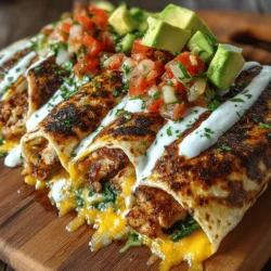 In the ever-evolving world of culinary trends, wraps have emerged as a favorite choice for those seeking both convenience and flavor. Their handheld nature makes them an ideal meal option for busy individuals, families on the go, or anyone looking for a quick yet satisfying dish. Among the myriad of wrap recipes available, the Sizzling Grilled Chicken Bacon Ranch Wraps stand out for their mouthwatering combination of savory ingredients and irresistible flavors. This recipe marries the juicy tenderness of grilled chicken with the smoky crunch of bacon and the creamy richness of ranch dressing, creating a wrap that is both indulgent and nutritious.