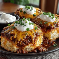 When it comes to comfort food, few dishes can compete with the warm, inviting flavors of Cheesy Chili Biscuit Delight. This dish perfectly marries the comforting texture of flaky biscuits with a hearty, savory chili, creating an indulgent experience that appeals to both the palate and the soul. Whether you're hosting a casual gathering, cheering on your favorite team during game night, or simply enjoying a family dinner, this recipe is sure to impress. Its versatility allows it to shine in various settings, making it a staple in many households.
