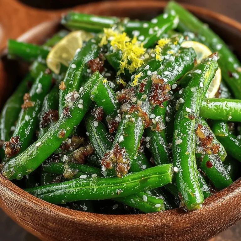 Garlic Butter Green Bean Stir Fry is not just a side dish; it's a celebration of fresh ingredients and vibrant flavors that can elevate any meal. This dish is both simple and delightful, making it an ideal accompaniment to a wide variety of main courses, from grilled meats to hearty grains. The beauty of this recipe lies in its accessibility; with just a handful of ingredients, you can whip up a side that is as nutritious as it is delicious.