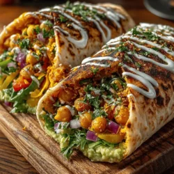Spicy Chickpea Avocado Pita Wraps: A Flavorful and Healthy Delight