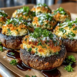 Before diving into the delicious filling, it's essential to prepare your mushrooms properly. Start with fresh, firm mushrooms, preferably large varieties like portobello or button mushrooms, which have enough space for stuffing.