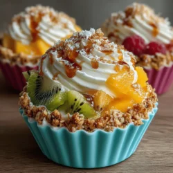 As the temperature rises and the sun shines brighter, the craving for a refreshing dessert often intensifies. Enter the Coconut Dream Frozen Yogurt Cups—a delightful, healthy dessert option that brings the essence of a tropical paradise right to your kitchen. These cups are not just another frozen treat; they are a harmonious blend of creamy Greek yogurt and rich coconut milk, making them a perfect choice for warm weather indulgence. With a luscious texture and a flavor profile that transports you to sun-kissed beaches, this recipe is sure to appeal to health-conscious dessert lovers and anyone seeking a cool treat on a hot day.