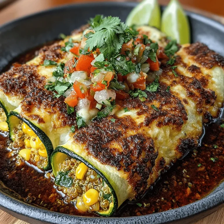 Zesty Zucchini Enchiladas are a refreshing take on the classic Mexican dish, offering a vibrant and healthy alternative that appeals to both vegetarians and health-conscious eaters alike. As the culinary landscape evolves, there’s a growing trend towards using vegetables creatively, transforming familiar recipes into nutritious powerhouses. This dish exemplifies that idea, showcasing zucchini—a versatile vegetable that often finds itself underappreciated in the kitchen.