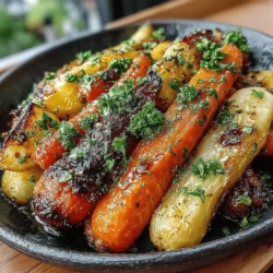 When it comes to creating a side dish that captivates the taste buds while also delivering a wholesome punch, Sweet & Savory Honey Glazed Carrots and Parsnips stand out as a delightful choice. This dish marries the natural sweetness of root vegetables with the rich, complex flavors of honey and seasoning, resulting in a side that is both delicious and visually appealing. Whether served alongside a hearty roast or as part of a vibrant vegetarian spread, these glazed vegetables are sure to impress your family and guests alike.