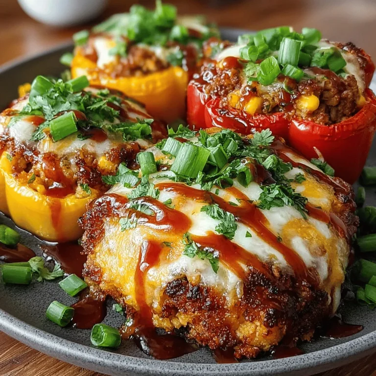 Stuffed peppers have long been a cherished dish across various cultures, known for their versatility and satisfying nature. They offer a delightful way to combine a variety of ingredients, all while presenting a visually stunning meal. Whether you’re looking for a quick weeknight dinner or a dish to impress guests, stuffed peppers can easily adapt to fit any occasion. Among the many variations, Sweet Chili Chicken Stuffed Peppers stand out as a delicious fusion of flavors, combining the savory elements of ground chicken with the vibrant sweetness of chili sauce. This recipe not only tantalizes the taste buds but also showcases the health benefits of fresh vegetables and lean protein, making it a nourishing option for any meal.