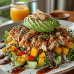 As the sun shines brighter and the temperatures rise, the quest for light, nutritious meals becomes paramount. The Tropical Bliss Mango Chicken Salad epitomizes this culinary trend, combining vibrant, fresh ingredients that not only tantalize the taste buds but also nourish the body. This salad is an ideal choice for warm weather, picnics, or as a light lunch option that leaves you feeling satisfied without the heaviness that often accompanies traditional meals.