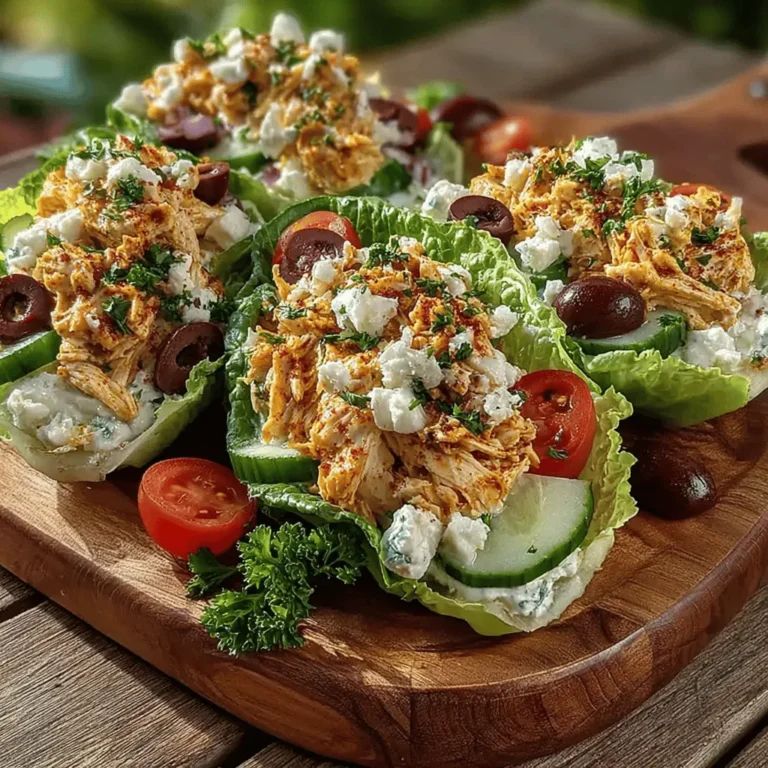 In today's fast-paced world, healthy eating is more important than ever. Many individuals strive to incorporate fresh, wholesome ingredients into their meals, not only for their nutritional value but also for the vibrant flavors they bring to the table. One dish that perfectly embodies this philosophy is the Mini Greek Chicken Salad Boats. These delightful creations are a harmonious blend of taste, nutrition, and convenience, making them an ideal choice for various occasions such as meal prep, family gatherings, or a light lunch.