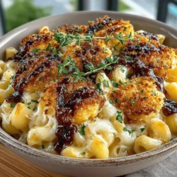 In the realm of comfort food, few dishes evoke the same sense of nostalgia and warmth as macaroni and cheese. This beloved classic has been a staple in households for generations, celebrated for its creamy texture and rich flavors. However, the Figgy Mac Delight takes this traditional recipe and transforms it into something truly extraordinary by incorporating the sweet, luscious flavors of fig jam. This innovative twist not only enhances the dish but also makes it a standout choice for both casual family dinners and more elegant gatherings.