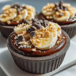 Creating a visually appealing dessert is just as important as its flavor. When it comes to the Choco-Banana Delight Cups, toppings can elevate the dish from simple to sensational. Here are some techniques to help you add that final flourish.