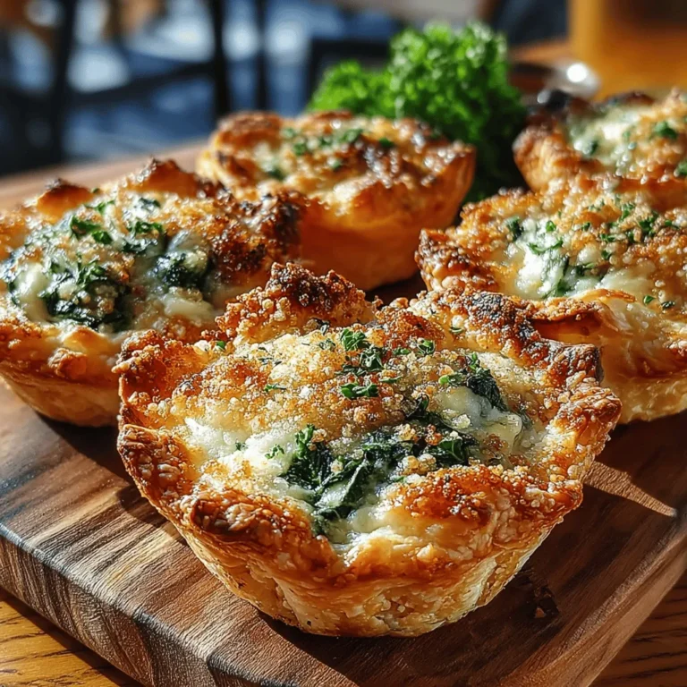 When it comes to entertaining, appetizers play a pivotal role in setting the tone for gatherings and celebrations. Whether it’s a casual get-together with friends, a festive holiday party, or a formal event, the right appetizer can elevate the experience, sparking conversations and tantalizing taste buds. One such crowd-pleasing option is the Spinach Artichoke Mini Delights. These delightful bites combine the rich, creamy flavors of spinach and artichokes, making them a favorite among guests of all ages. Not only do they boast a savory taste, but their ease of preparation also makes them an appealing choice for hosts who want to impress without spending hours in the kitchen.