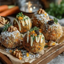 The ingredients used in Carrot Cake Energy Balls are as beneficial as they are tasty. Starting with rolled oats, these whole grains are rich in dietary fiber, which aids in digestion and promotes a feeling of fullness. This makes them an ideal base for energy bites, as they provide sustained energy throughout the day.