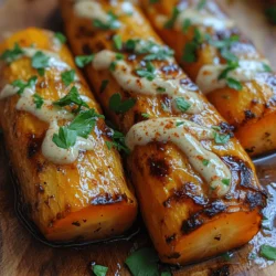 Golden Glazed Roasted Carrots with Creamy Garlic Tahini Drizzle is a delightful dish that beautifully marries the natural sweetness of carrots with the rich, nutty flavors of tahini. This recipe not only offers a burst of color and flavor to your table but also packs a nutritious punch, making it a perfect side dish for any meal. Whether you are hosting a family gathering, preparing a weeknight dinner, or looking for a healthy addition to your meal prep, these roasted carrots are sure to impress. The combination of caramelized edges and creamy drizzle elevates this humble vegetable into a gourmet experience. In this article, we will explore the ingredients, preparation methods, and the unique flavors that make this dish a standout choice for both everyday meals and special occasions.
