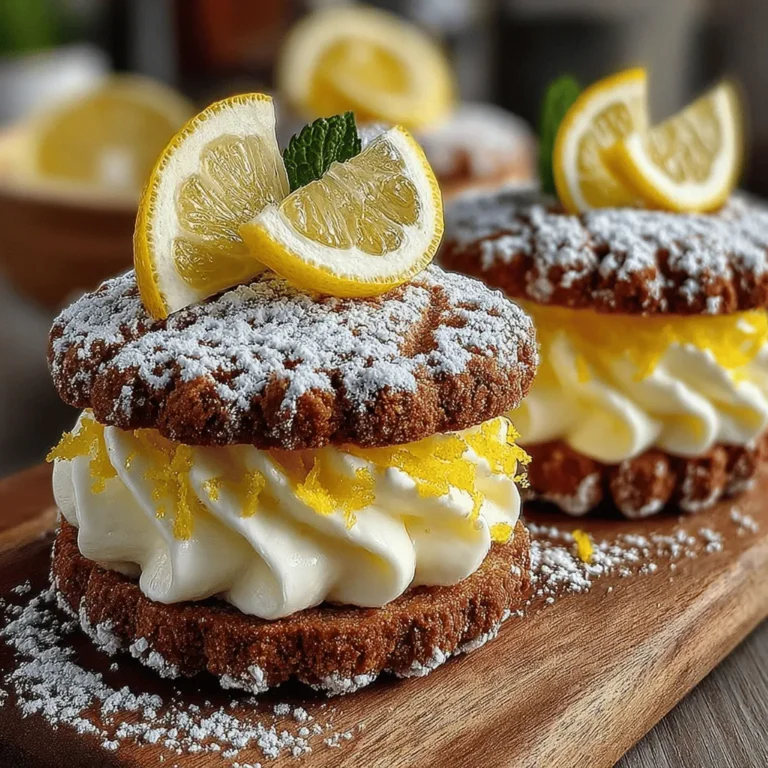 In the warm embrace of summer, there's nothing quite as satisfying as a refreshing dessert that tantalizes the taste buds. One such treat that embodies the essence of the season is our Zesty Frozen Lemon Cookie Yogurt Sandwiches. This delightful recipe combines the zesty brightness of lemon with the creamy comfort of yogurt, resulting in a dessert that is both indulgent and invigorating. With each bite, you'll experience a perfect balance of sweetness and tartness, making these sandwiches an ideal choice for picnics, barbecues, or simply enjoying the sunshine in your backyard. In this article, we will guide you through every step of the recipe, ensuring you can create a batch of delicious sandwiches that are sure to impress friends and family alike.