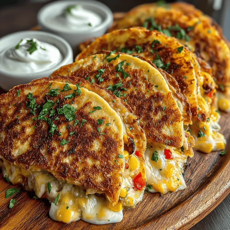 If you’re looking for a quick meal or a snack that’s both fun and nutritious, mini veggie quesadilla pockets are an excellent choice. These delightful little pockets are not only packed with flavor but also offer a creative way to incorporate a variety of vegetables into your diet. They can easily cater to the taste preferences of both adults and children, making them an ideal solution for busy families or anyone in need of a delicious, healthy option. The best part? They are incredibly simple to prepare, allowing you to whip them up in no time.