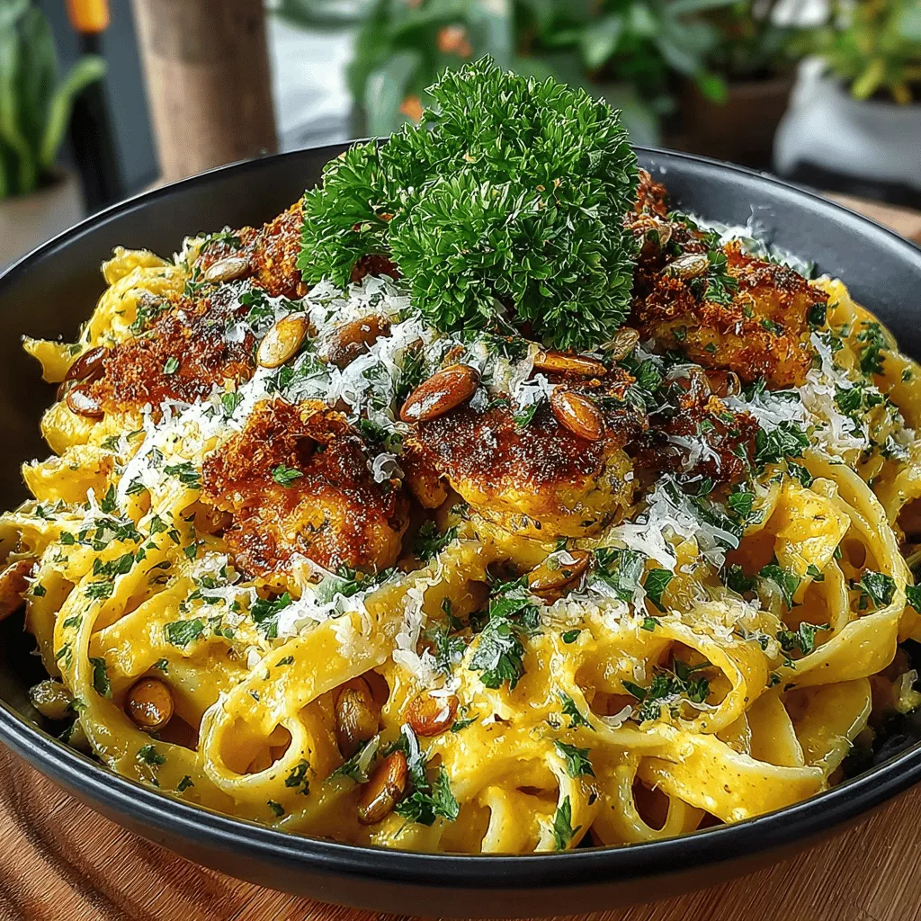 As the leaves begin to change and the air turns crisp, there's nothing quite like a bowl of comforting pasta to warm your soul. Enter Savory Pumpkin Pasta with Parmesan—an exquisite dish that marries the rich, earthy flavors of pumpkin with the sharp, nutty notes of Parmesan cheese. This delightful recipe is a celebration of fall's bounty, bringing together creamy textures and savory aromas that are perfect for weeknight dinners or special occasions alike.