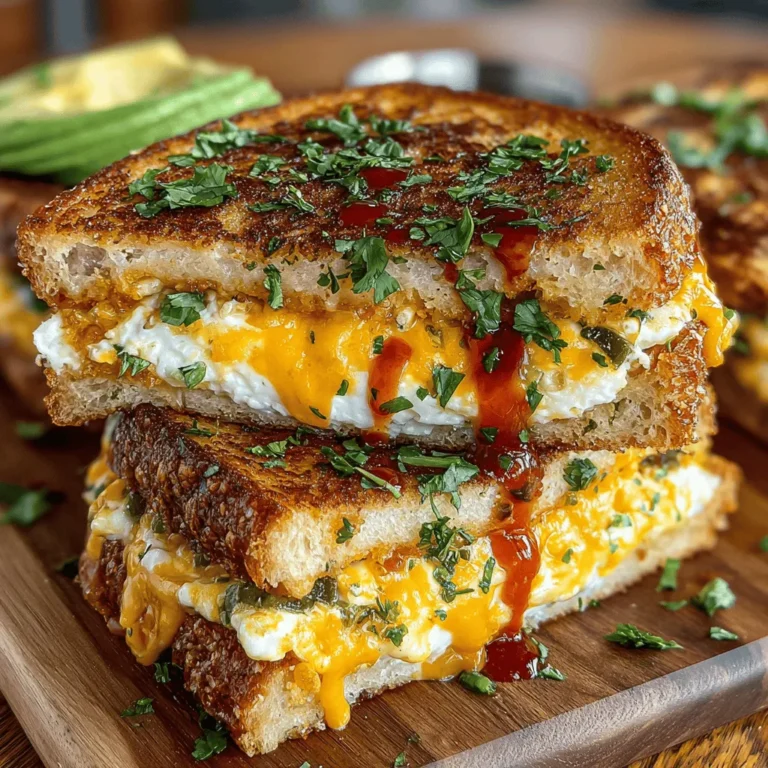 If breakfast is the most important meal of the day, then the Hatch Chili Cheesy Egg Sandwich is a culinary celebration that elevates it to new heights. This delicious sandwich combines creamy, cheesy eggs with the bold flavor of Hatch green chilies, creating a dish that is not only satisfying but also packed with a delightful kick. The union of these ingredients results in a sandwich that is perfect for those who crave a hearty start to their day, as well as for anyone looking to impress their brunch guests. With each bite, you’ll experience the melty richness of cheese paired with the distinctive, slightly smoky taste of Hatch green chilies, making this recipe a must-try for breakfast lovers everywhere.
