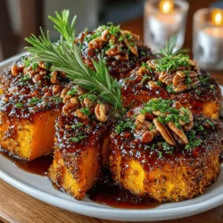 Butternut squash is a culinary gem celebrated for its versatility and rich flavor, especially during the cooler months. This vibrant orange vegetable, with its sweet, nutty taste, transforms any dish it graces into a comforting delight. Among the myriad of recipes that highlight its charm, the Sweet Bliss Maple Glazed Butternut Squash Wedges stand out as a delectable side dish or snack, capturing the essence of fall and winter in every bite. This dish combines the natural sweetness of butternut squash with the rich, amber tones of pure maple syrup, warm spices like cinnamon and nutmeg, and the aromatic touch of fresh rosemary. Whether served alongside a hearty roast or enjoyed on their own, these glazed wedges are sure to impress.