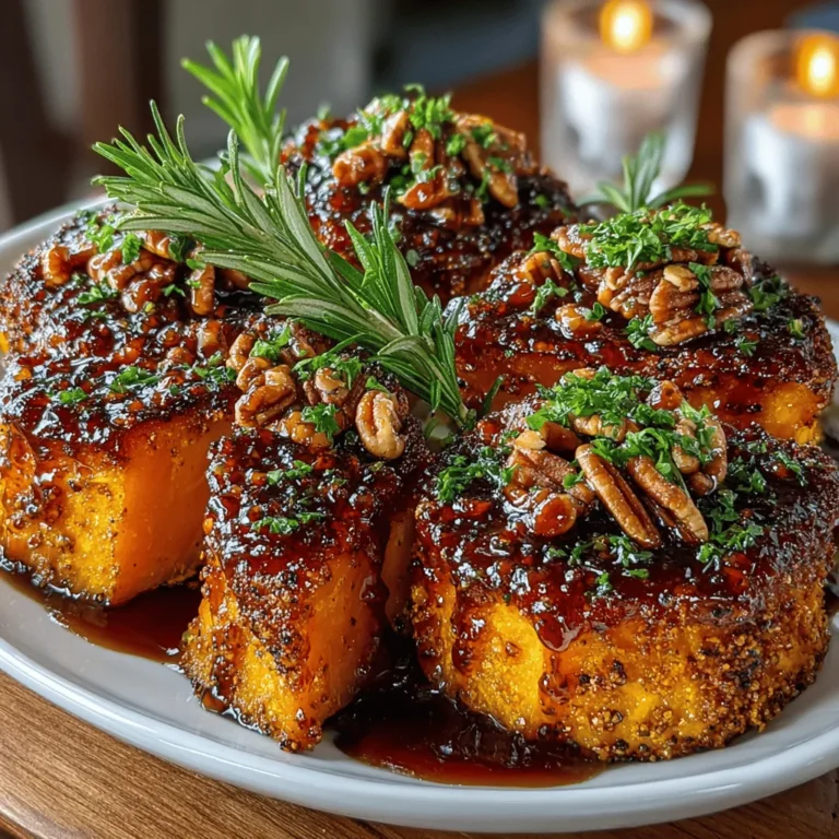 Butternut squash is a culinary gem celebrated for its versatility and rich flavor, especially during the cooler months. This vibrant orange vegetable, with its sweet, nutty taste, transforms any dish it graces into a comforting delight. Among the myriad of recipes that highlight its charm, the Sweet Bliss Maple Glazed Butternut Squash Wedges stand out as a delectable side dish or snack, capturing the essence of fall and winter in every bite. This dish combines the natural sweetness of butternut squash with the rich, amber tones of pure maple syrup, warm spices like cinnamon and nutmeg, and the aromatic touch of fresh rosemary. Whether served alongside a hearty roast or enjoyed on their own, these glazed wedges are sure to impress.