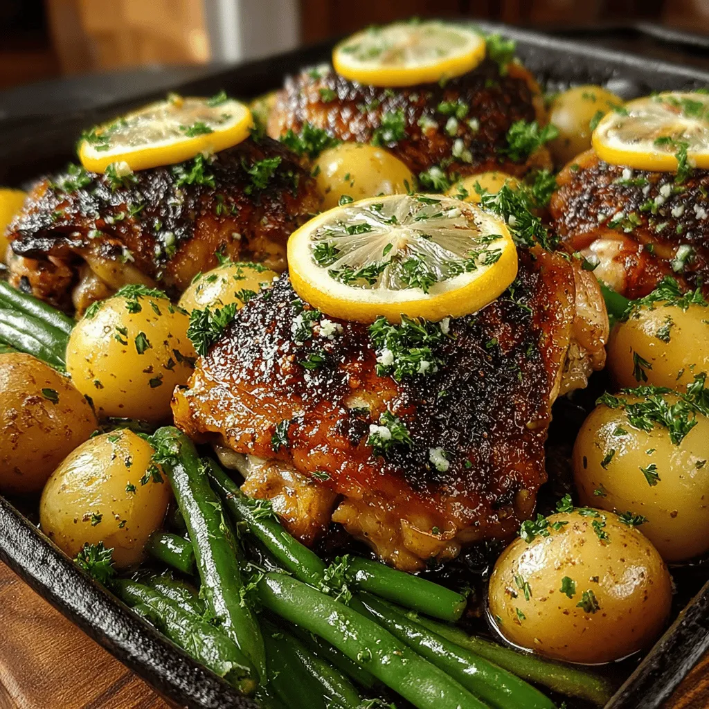 When it comes to weeknight dinners, simplicity and flavor are often at the top of every home cook's list. Enter Zesty Sheet Pan Lemon Herb Chicken—an exhilarating dish that combines the bright tang of lemon with a medley of aromatic herbs, creating a culinary experience that is both refreshing and satisfying. This recipe stands out not only for its vibrant flavors but also for its unparalleled convenience. With everything cooked on a single sheet pan, it is the ideal solution for busy weeknights or even casual gatherings, allowing you to impress guests without spending hours in the kitchen.