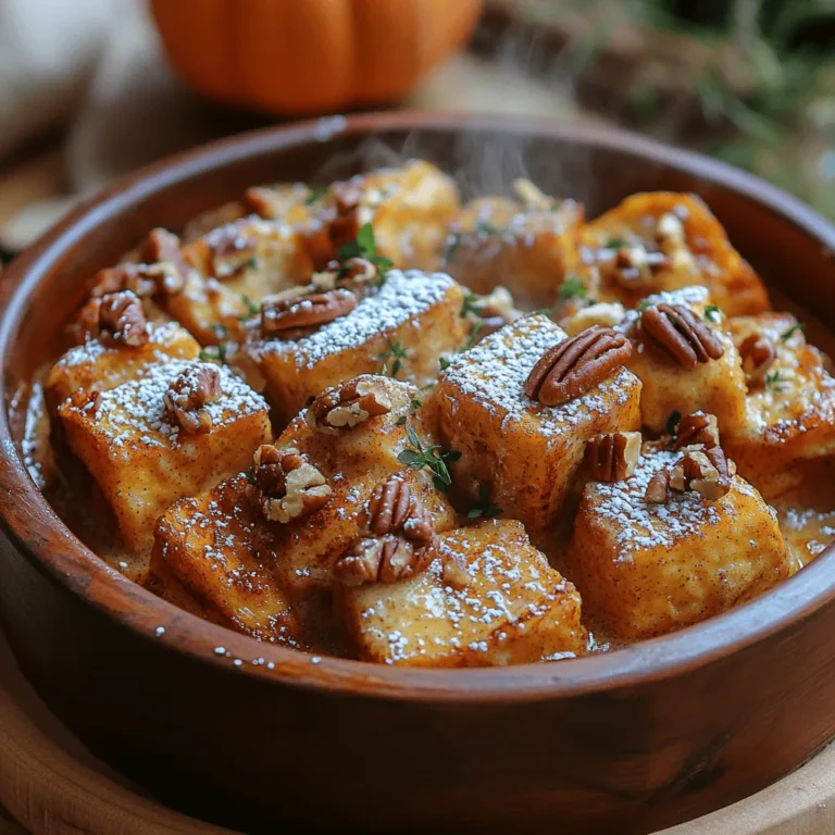 As the leaves begin to turn and the air takes on a crispness that signals the arrival of autumn, our thoughts often drift toward comfort foods that warm our hearts and homes. The season brings a unique charm, with the aroma of spices and baked goods wafting through the air. One dish that perfectly embodies the essence of fall is the Autumn Bliss Pumpkin Spice French Toast Casserole. This delectable recipe not only serves as a delightful breakfast option but also doubles as a comforting dessert, making it a versatile addition to any autumn gathering.