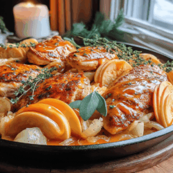 Cozy One-Pan Pumpkin Spice Chicken with Sweet Apples