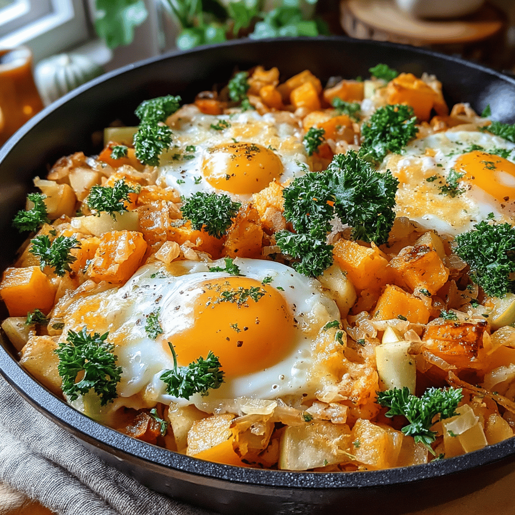 As the crisp autumn air rolls in and leaves begin to turn golden and russet, there's nothing quite like a warm, comforting breakfast to embrace the season. Enter the Skillet Pumpkin Apple Hash—an inviting medley of flavors and textures that captures the essence of fall in every bite. This dish combines sweet, tender apples with creamy pumpkin and a delightful array of warm spices, making it a perfect way to start your day or even enjoy as a cozy brunch option.