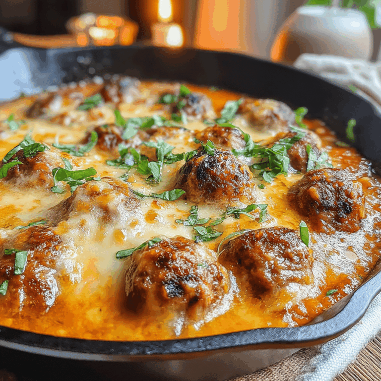 There's nothing quite like the simple pleasure of a warm, cheesy dish that brings the family together—especially when it comes to comfort food. That’s where our Ultimate Cheesy Skillet Meatball Bake comes into play! This hearty recipe combines succulent meatballs, gooey cheese, and a luscious tomato sauce, all baked together to create a bubbling, melty masterpiece.